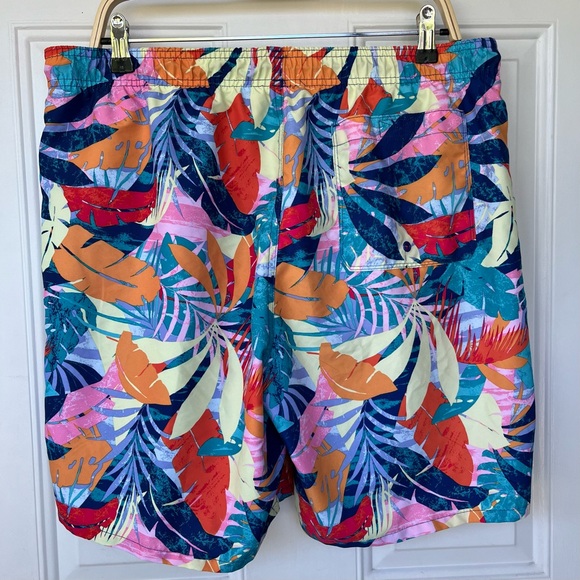 •Old Navy• Colorful Leafy Swim Trunks - Size Large - Picture 4 of 9